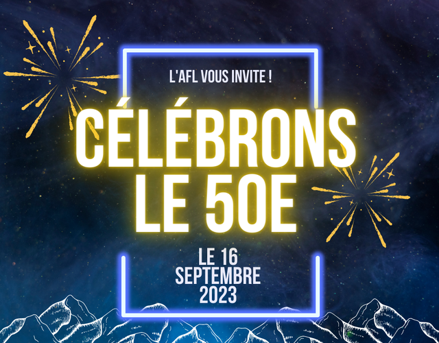 The celebration for the 50th anniversary are approaching!